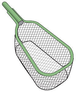 Dip Net Tear Drop 0.25IN Mesh