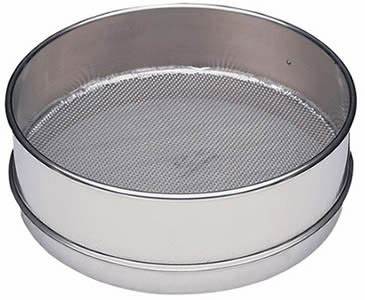 12" diam, Half Height, all SS-mesh US-3/8" OPG SIEVE